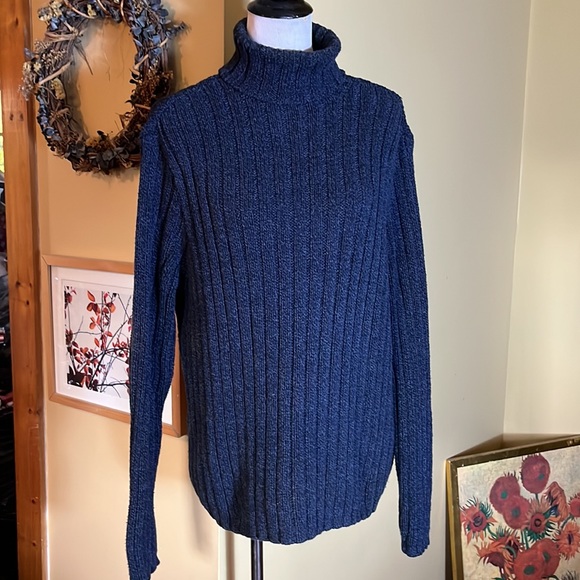 Vtg 80s RALPH LAUREN Polo Size Large Cotton Ribbed Turtleneck Timeless Cozy Soft - Picture 15 of 16